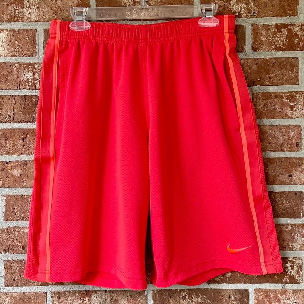 Like new! Nike neon red/orange athletic shorts